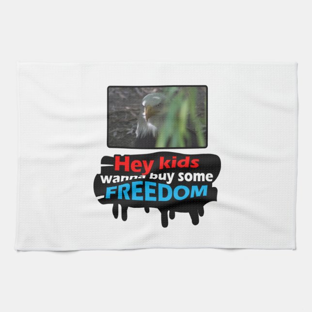 Freedom Eagle Tea Towel (Horizontal)