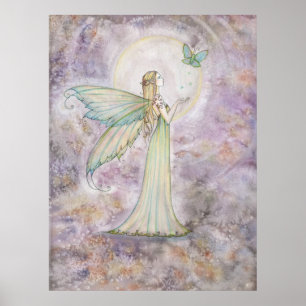 Freedom Fairy and Butterfly Poster Print