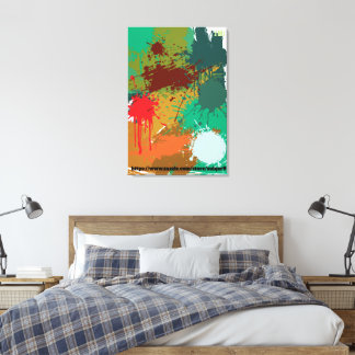 Freedom Fighter on the Field Abstract Art by ZMJ Canvas Print
