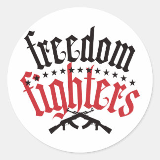 Freedom Fighters AK47 Classic Round Sticker