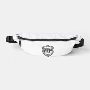 Freedom First Patriotic Shield Vintage Shirt_1 Bum Bags