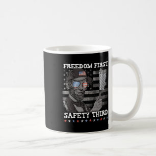 Freedom First Safety Third Fireworks 4th July Linc Coffee Mug