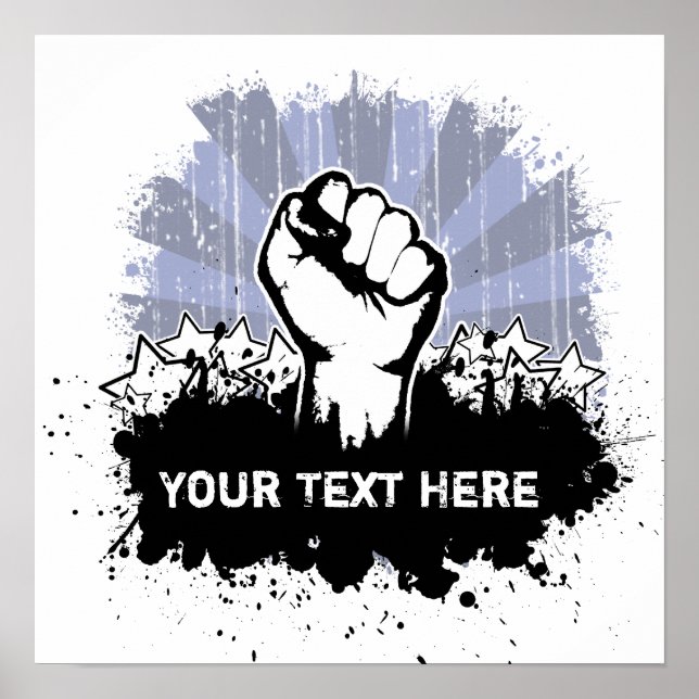 Freedom Fist Custom Poster (Front)