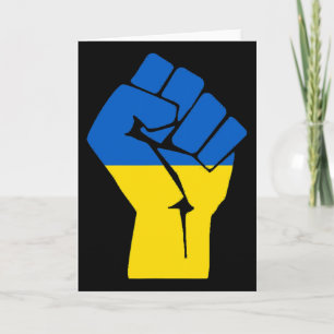 Freedom Fist Ukraine  Card