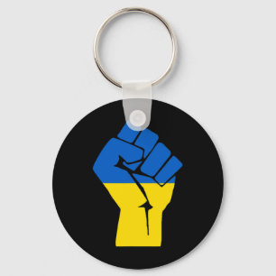 Freedom Fist Ukraine Key Ring