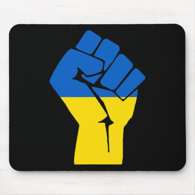 Freedom Fist Ukraine  Mouse Mat (Front)