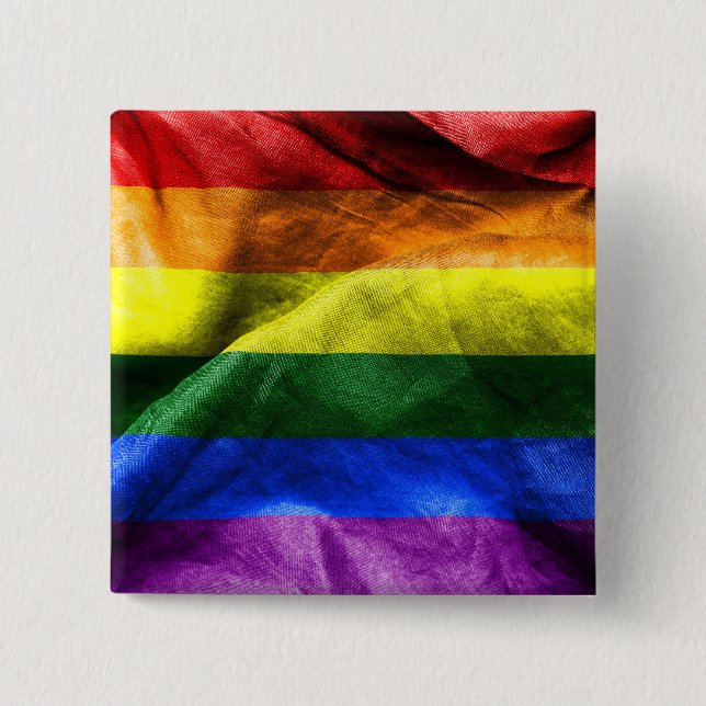 Freedom Flag 15 Cm Square Badge (Front)