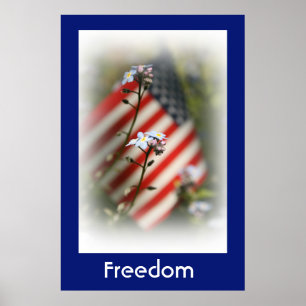 Freedom Flag Country Poster