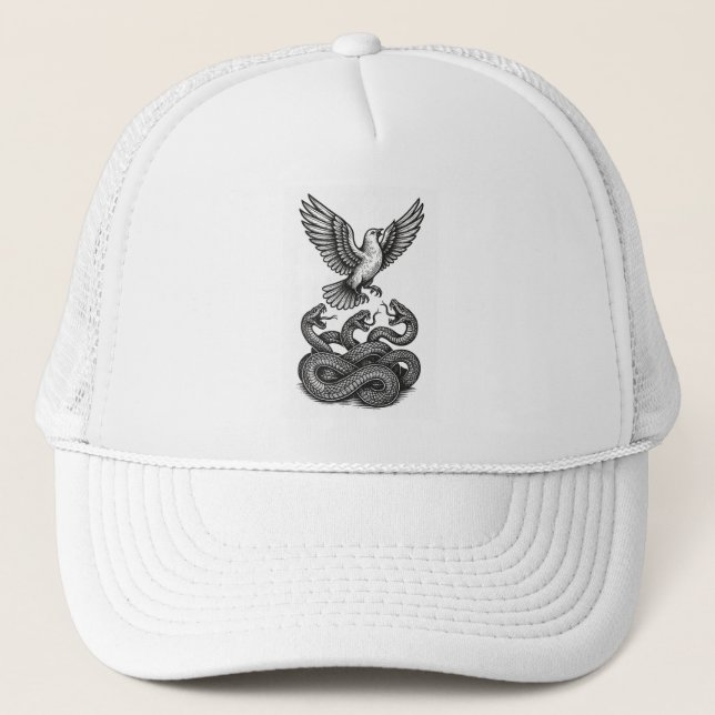 Freedom Flight: Dove vs. Serpents Trucker Hat (Front)
