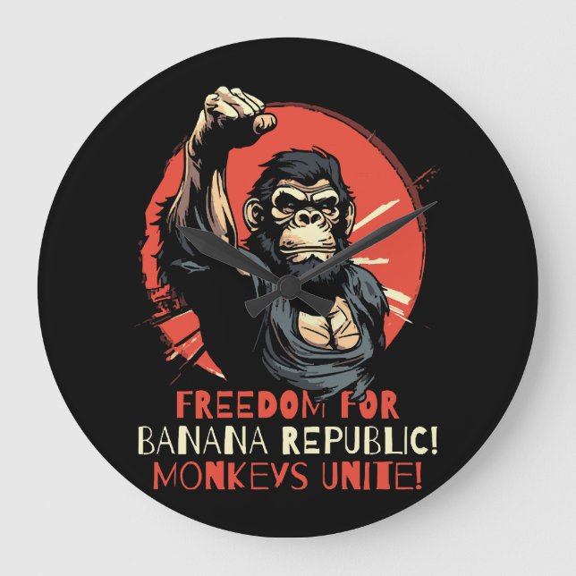 Freedom for Banana Republik Large Clock (Front)