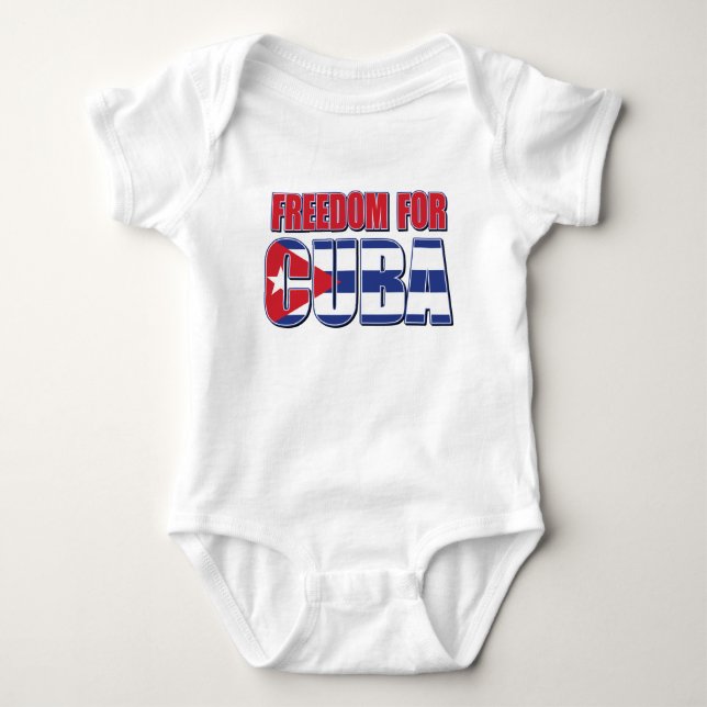 Freedom for Cuba Baby Bodysuit (Front)