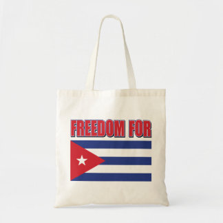 Freedom For Cuba Cuban Flag Tote Bag