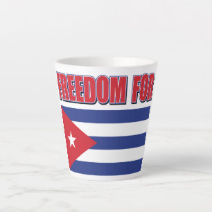 Freedom for Cuba Latte Mug