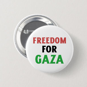Freedom For Gaza Gaza Genocide  6 Cm Round Badge