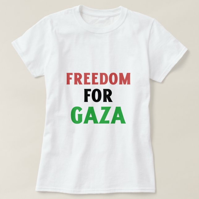 Freedom For Gaza Gaza Genocide  T-Shirt (Design Front)