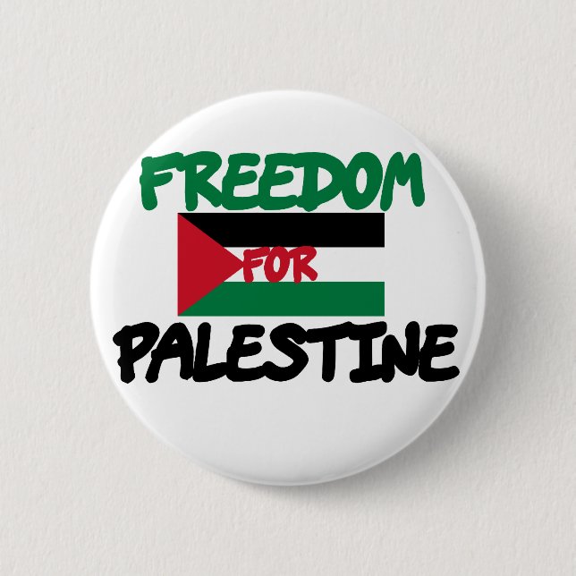Freedom for Palestine 6 Cm Round Badge (Front)