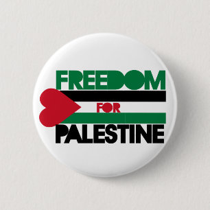 Freedom for Palestine 6 Cm Round Badge