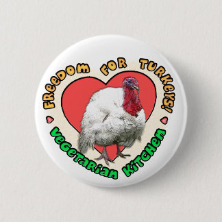 Freedom for Turkeys! 6 Cm Round Badge