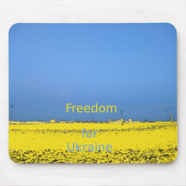 Freedom for Ukraine Mouse Mat (Front)