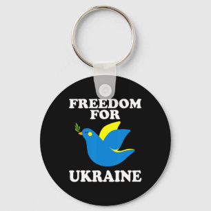 Freedom For Ukraine Support Ukrainian Key Ring