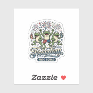 Freedom Frog Squad Vintage Patriotic Shirt Design_