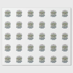 Freedom Frog Squad Vintage Patriotic Shirt Design_ Wrapping Paper