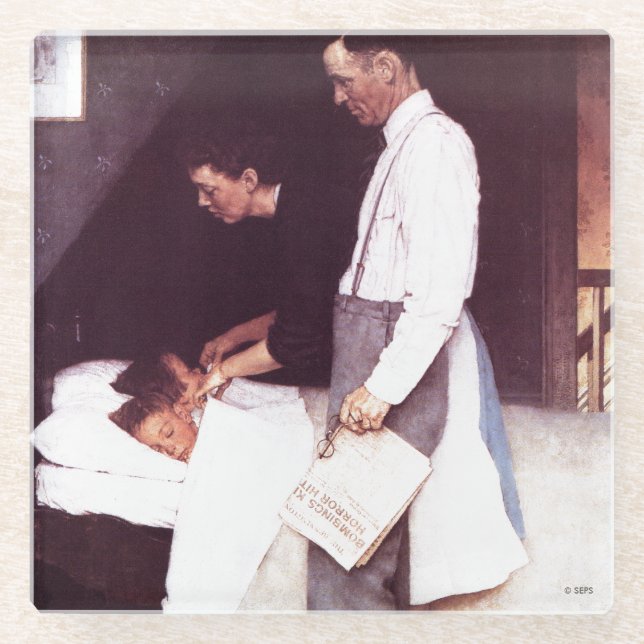 Freedom From Fear Glass Coaster (Front)