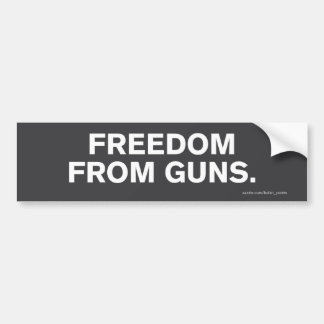 "Freedom From Guns" Bumper Sticker