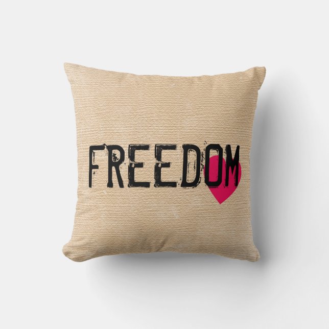 FREEDOM from our Faith Freedom Family Pillows (Front)