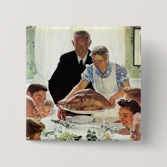 Freedom From Want 15 Cm Square Badge (Front)