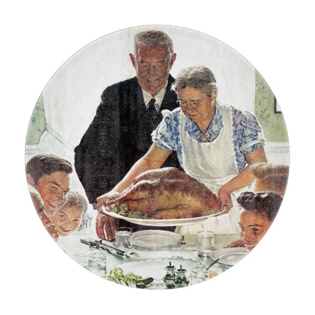 Freedom From Want Cutting Board (Front)