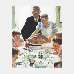 Freedom From Want Fleece Blanket