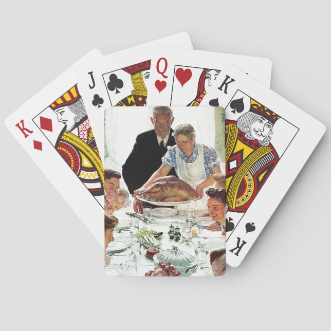 Freedom From Want Playing Cards (Back)