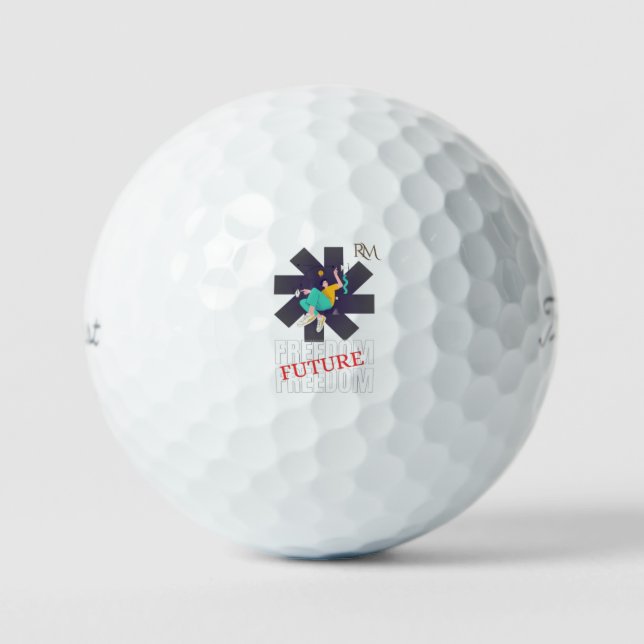 Freedom Future – Inspirational Freedom and Dream D Golf Balls (Front)