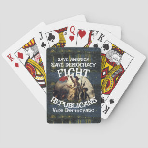 FREEDOM FW FV HG LIBERTY EQUALITY CIVIL RIGHTS X S PLAYING CARDS