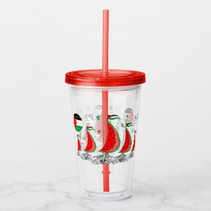 Freedom Global Sumud Flotilla Boats to Gaza Acrylic Tumbler