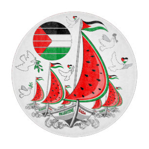 Freedom Global Sumud Flotilla Boats to Gaza Cutting Board