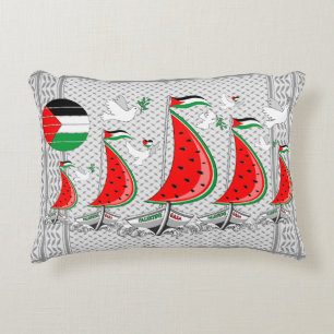 Freedom Global Sumud Flotilla Boats to Gaza Decorative Cushion