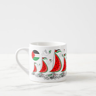 Freedom Global Sumud Flotilla Boats to Gaza Espresso Cup