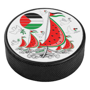 Freedom Global Sumud Flotilla Boats to Gaza Hockey Puck