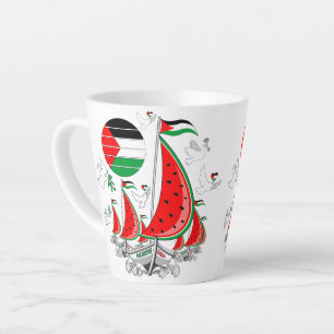 Freedom Global Sumud Flotilla Boats to Gaza Latte Mug
