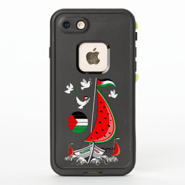 Freedom Global Sumud Flotilla Boats to Gaza LifeProof iPhone Case (Back)