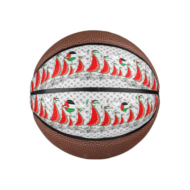 Freedom Global Sumud Flotilla Boats to Gaza Mini Basketball (Front)