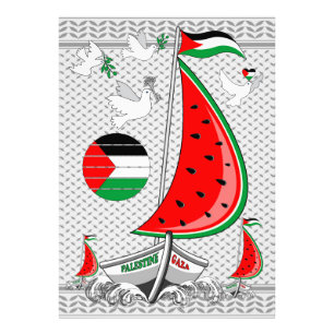 Freedom Global Sumud Flotilla Boats to Gaza Photo Print