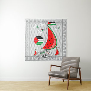 Freedom Global Sumud Flotilla Boats to Gaza Tapestry