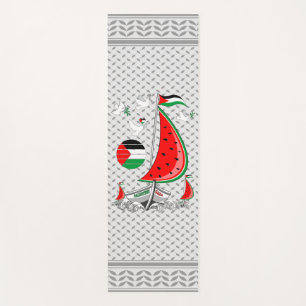 Freedom Global Sumud Flotilla Boats to Gaza Yoga Mat