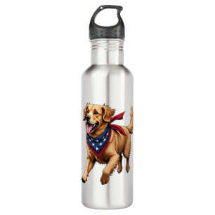 Freedom Golden Retriever Vintage Engraving Shirt 4 710 Ml Water Bottle