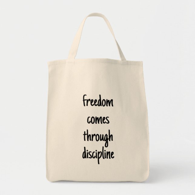 Freedom Grocery Tote Bag (Front)