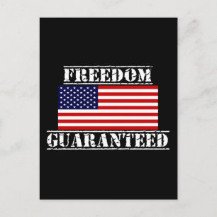 FREEDOM GUARANTEED U.S. Flag Postcards