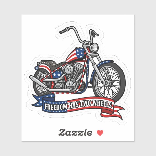 Freedom Has Two Wheels American Biker Motorcycle (Sheet)